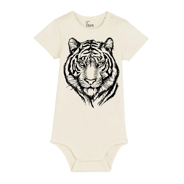 Baby Gift Box, Organic Cotton Two Piece with Tiger Print - Natural Fauna Kids