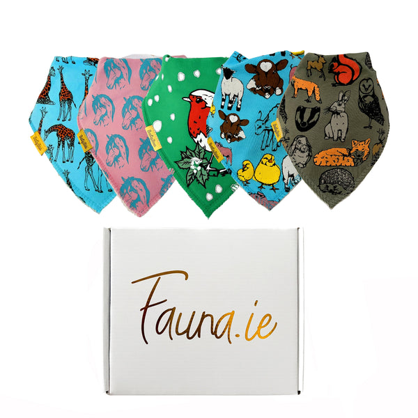 Fauna Kids X Babyboo Five Bibs Baby Gift Box | Pony Fauna Kids