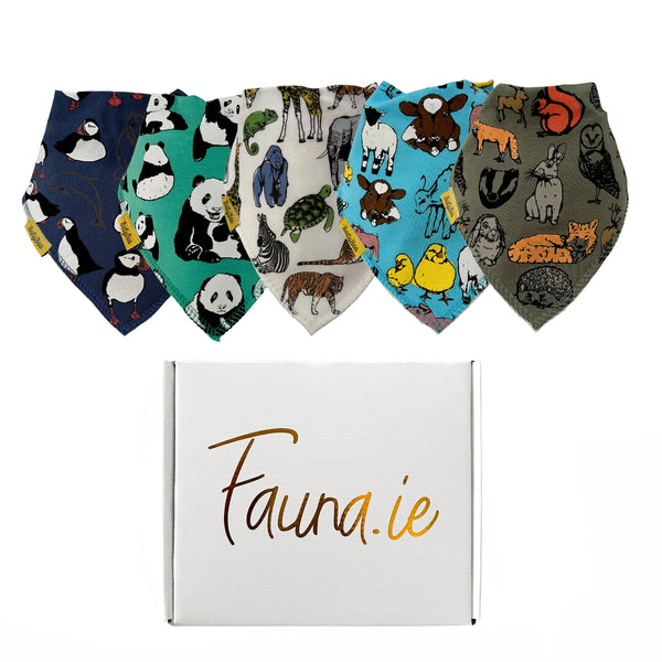 Fauna Kids X Babyboo Five Bibs Gift Box - Puffin Fauna Kids