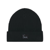 Fauna Logo Fisherman Beanie Hat | Black Fauna