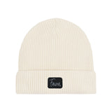 Fauna Logo Fisherman Beanie Hat | Cream Fauna