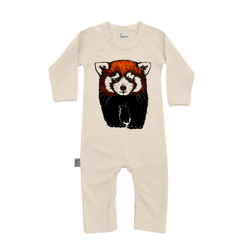 Organic Cotton Babygrow | Romper | Red Panda