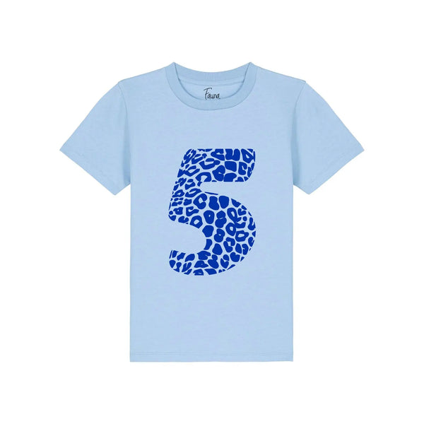 Kids Birthday Age T-shirt | Blue Fauna Kids
