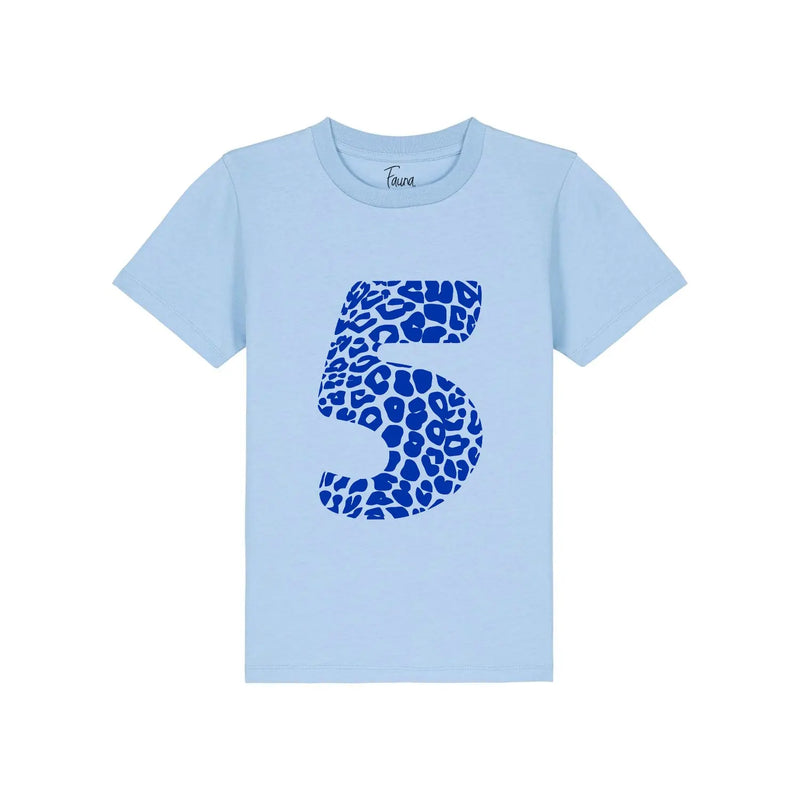 Kids Birthday Age T-shirt | Blue Fauna Kids