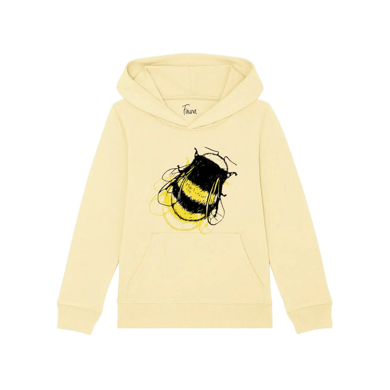 Kids Organic Cotton Hoodie | Bee on butter Fauna Kids