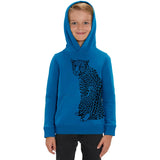 Kids Organic Cotton Hoodie | Leopard Blue Fauna Kids