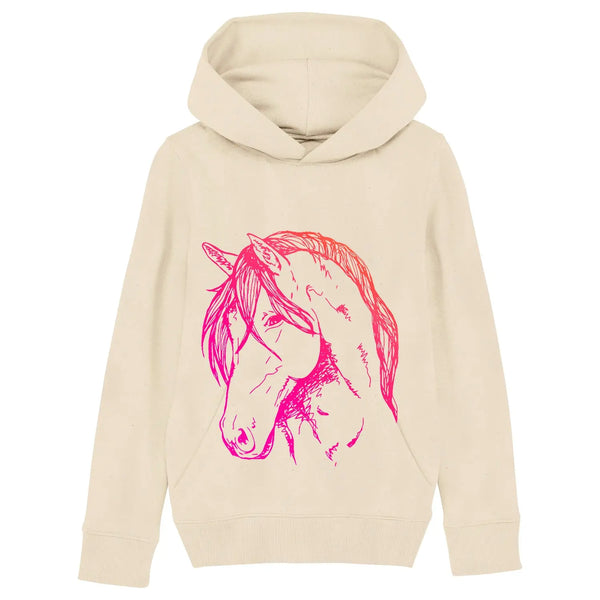 Kids Organic Cotton Hoodie | Neon Pony Fauna Kids