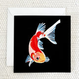 Koi Fish Greeting Card Fauna Kids
