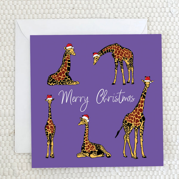 'Merry Christmas' Zebra Christmas Card Fauna Kids