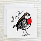 'Nollaig Shona' Robin Greeting Card Fauna Kids