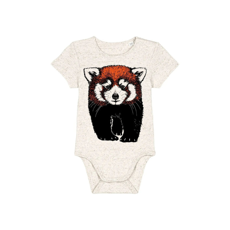 Organic Cotton Baby Bodysuits Trio | Flamingo, Seahorse & Red Panda Fauna Kids