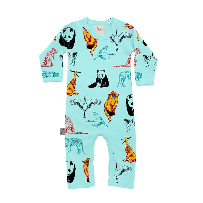 Organic Cotton Babygrow | Romper | Panda & Friends Fauna Kids