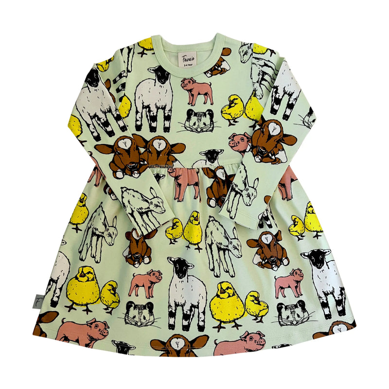 Organic Cotton Dress | Farmyard Fauna Kids