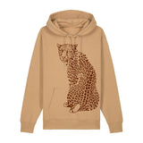 Organic Cotton Leopard Hoodie for Adults | Chocolate on Latte Fauna Kids