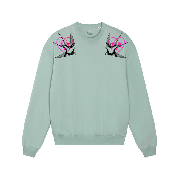 Organic Cotton Oversized Sweatshirt | Swallow & Heart Fauna