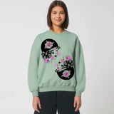 Organic Cotton Oversized Sweatshirt | Tattoo Lady Fauna