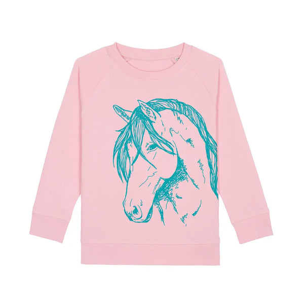 Organic Cotton Sweatshirt | Bubblegum Pony Fauna Kids