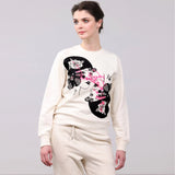 Organic Cotton Unisex Sweatshirt | Tattoo Cherry Blossom Fauna