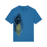 Organic Cotton Unisex T-shirt | Peacock Feather Fauna