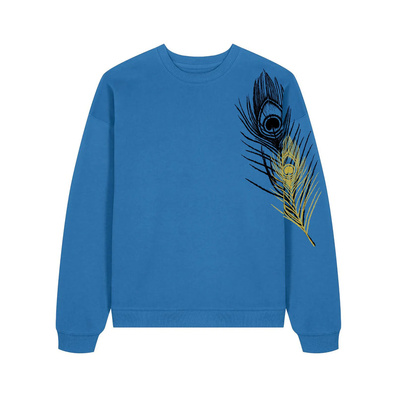 Oversized Graphic Sweatshirt | Peacock Fauna