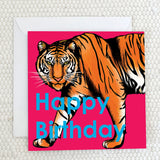 Tiger Birthday Card Fauna Kids