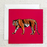 Tiger Greeting Card Fauna Kids