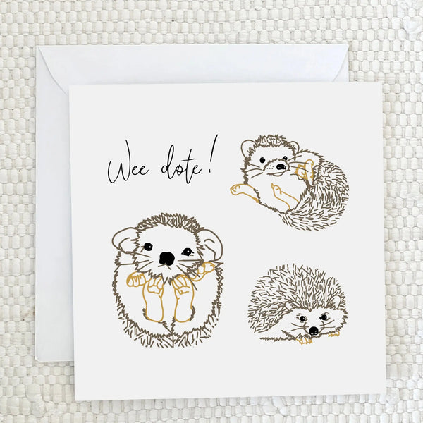 'Wee Dote' Greeting Card Fauna Kids