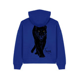 Women's Hoodie | Panther on Blue | Fauna Fauna