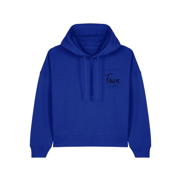 Women's Hoodie | Panther on Blue | Fauna Fauna