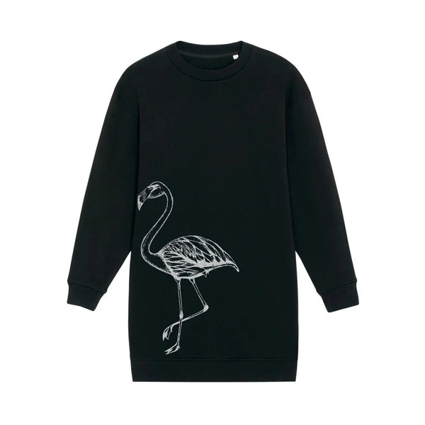 Women's Oversized Sweatshirt Dress | Flamingo Fauna Kids