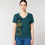 Women's v-neck t-shirt | tattoo on Stargazer Fauna Kids