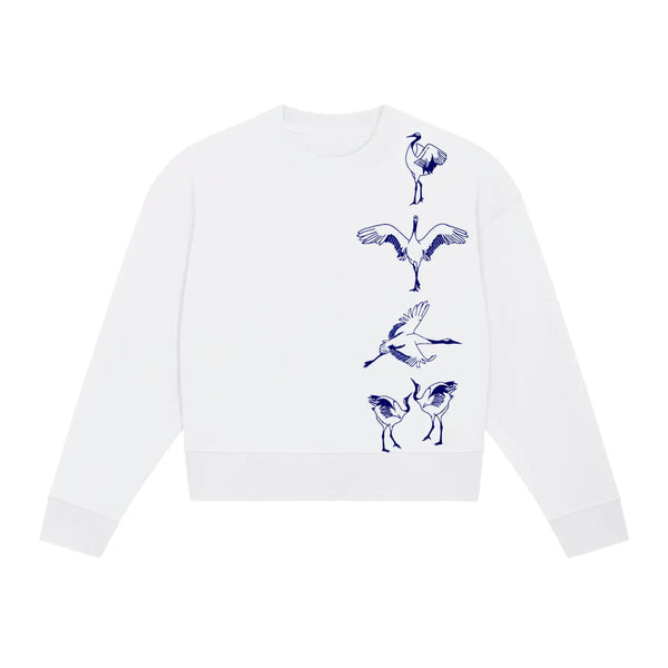 crane cropped sweatshirt size XS Fauna Kids