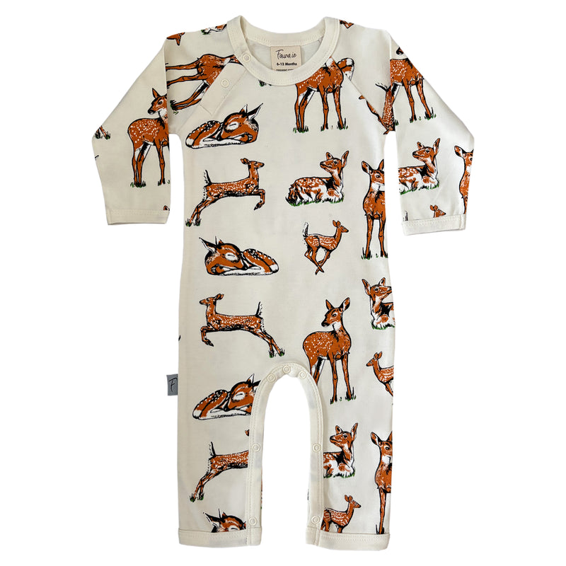 Organic Cotton Babygrow | Romper | Fawn