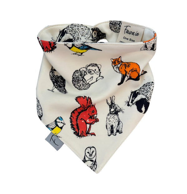 Fauna Kids Organic Cotton Baby Bib | Woodland