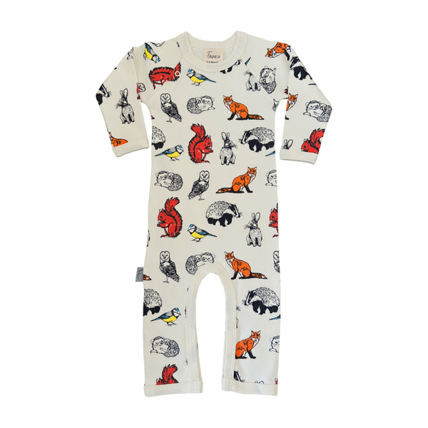 Organic Cotton Babygrow | Romper | Woodland