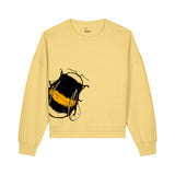 Women's Graphic Sweatshirt | Bee on golden yellow