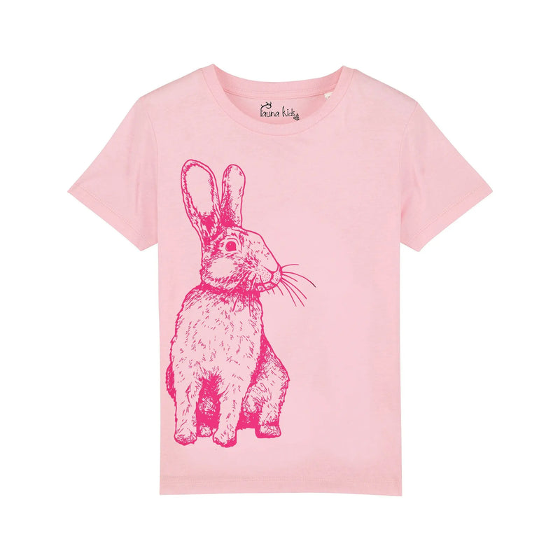 Organic Cotton Kids T-Shirt | Pink Rabbit Fauna Kids